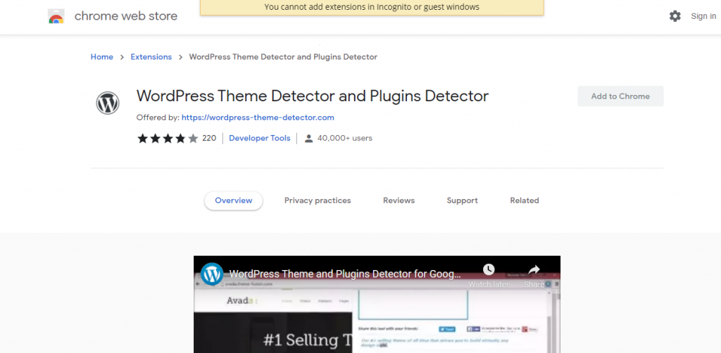 WordPress Theme Detector and Plugins Detector