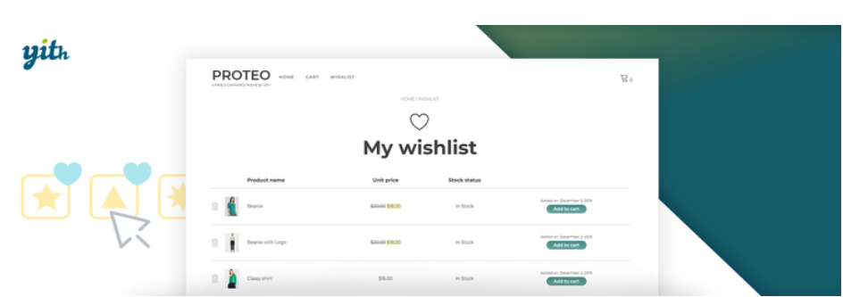 YITH WooCommerce Wishlist