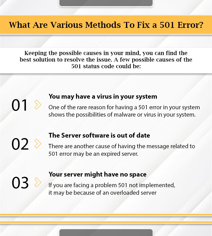 What Are The Possible Causes of An HTTP 501 Error (1)