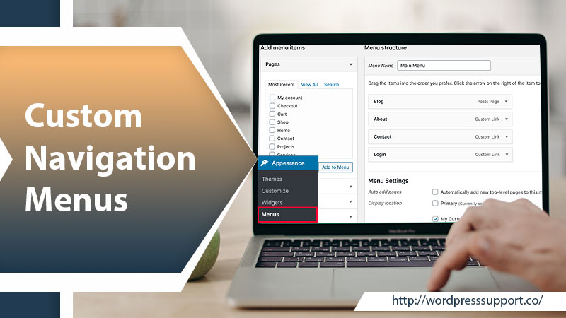 How to Add Custom Navigation Menus in WordPress Themes?